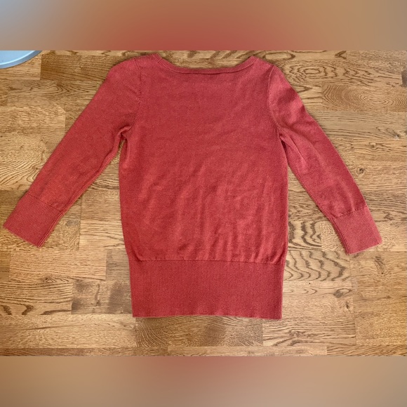 LOFT Crew Neck Pullover Burnt Orange Sweater Size XS. - Picture 10 of 14